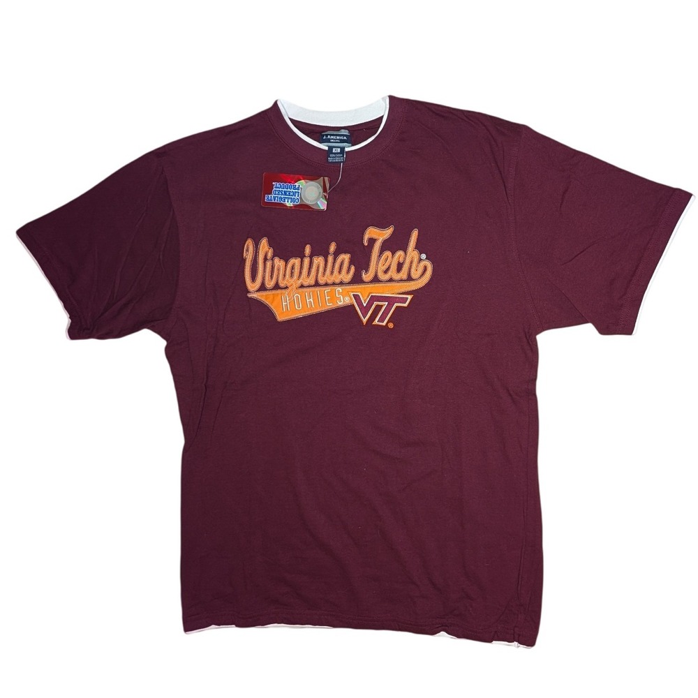 Virginia Tech Hokies NCAA J. America Maroon T-Shirt - XL